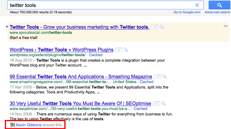 google social search