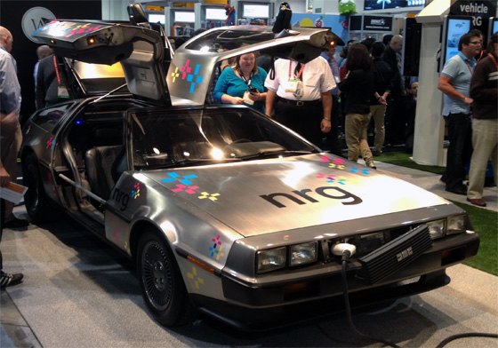 electric delorean at CES 2012