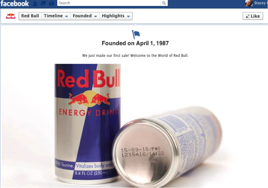 Facebook timeline for brands milestones