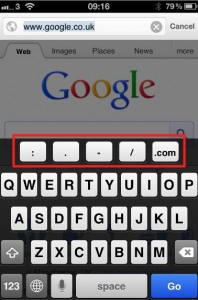 chrome for ios address bar